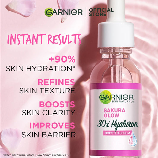 Garnier Sakura Glow 30% hydration Booster Serum 30ml